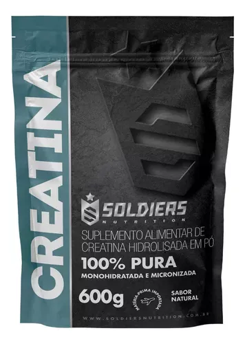 Creatina 600g 100% Soldiers Nutrition